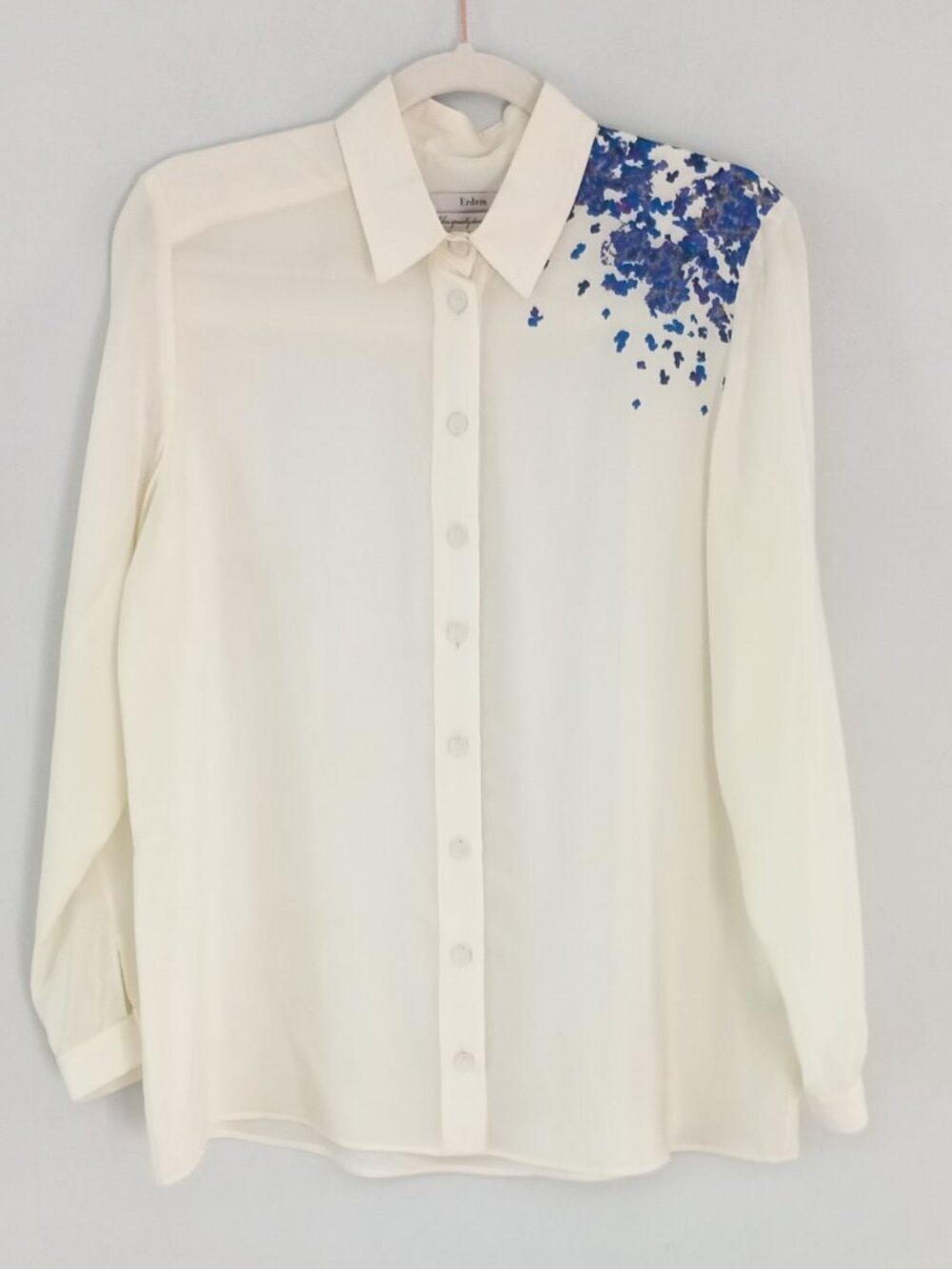ERDEM silk blouse with floral detail